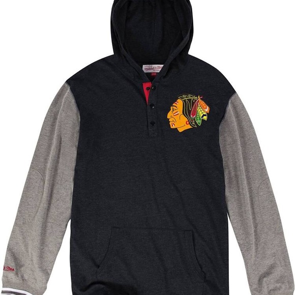 Mitchell & Ness Mid Season Hoodie Tee NWT - Picture 2 of 5